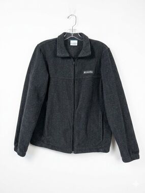 Columbia Men's Charcoal Full-Zip Fleece Jacket